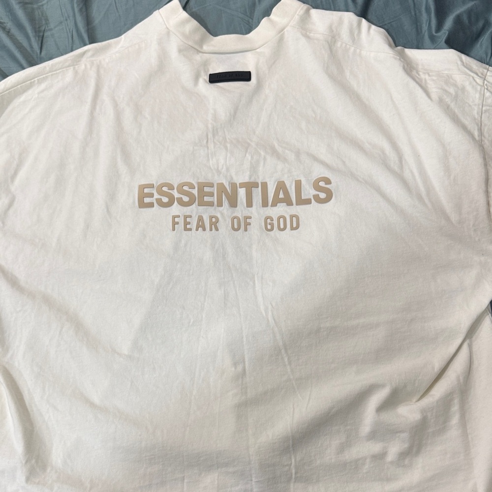 Essentials V Neck Tee “Shell” - image 1